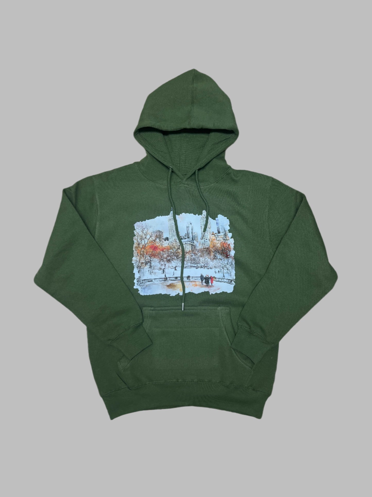Olive Snow in NY Hoodie