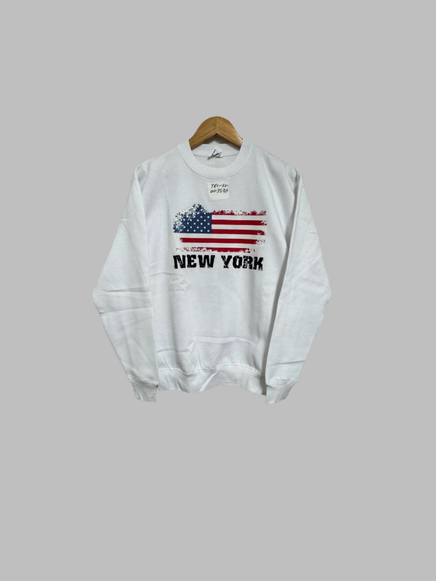 New York USA flag White Sweatshirt