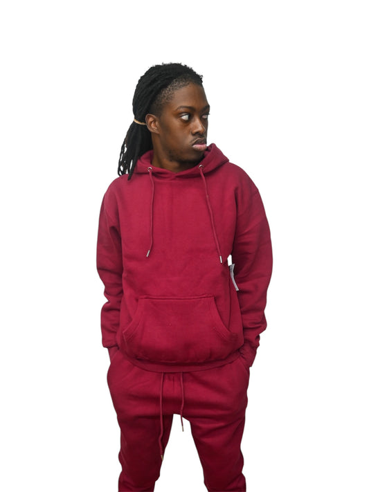 The End Maroon Hoodie Set