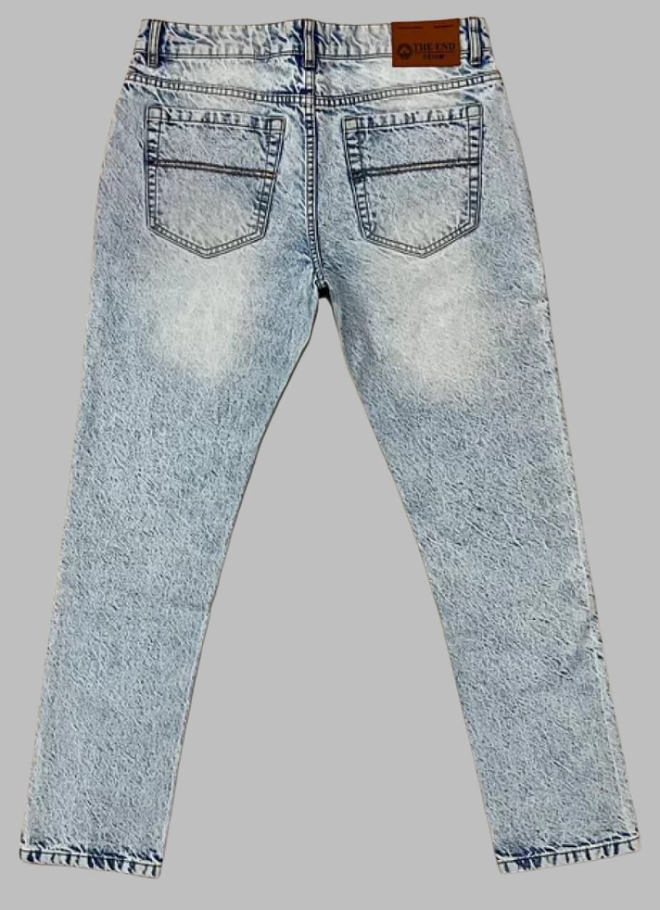 Icy Faded Straight Denim