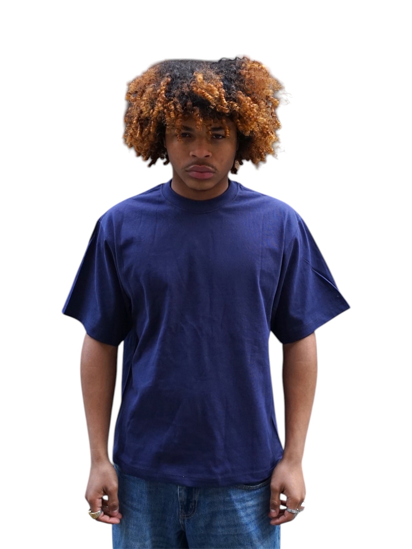 Shaka Wear Unisex Cropped Navy T-shirt