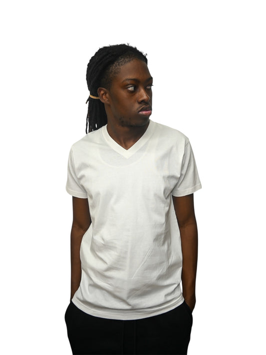 The End White V-Neck T-shirt