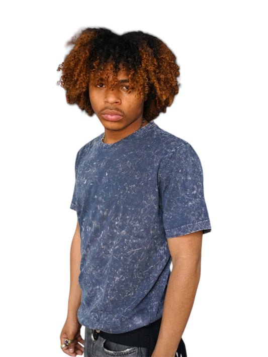 The End Blue Acid Washed T-shirt