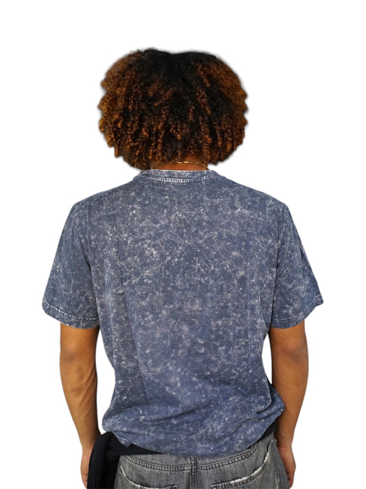 The End Blue Acid Washed T-shirt
