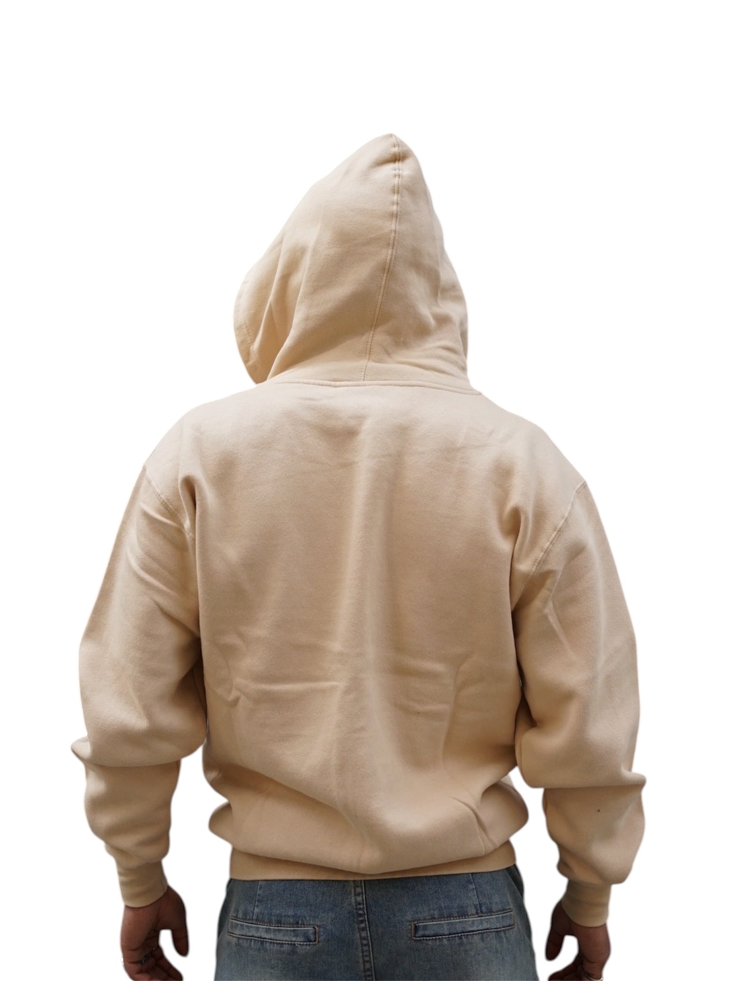 The End Beige Zip Up Hoodie