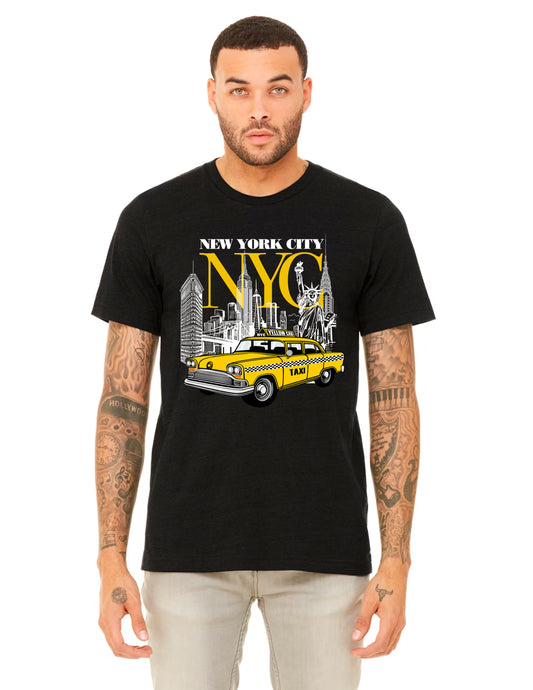 NYC yellow cap tshirt