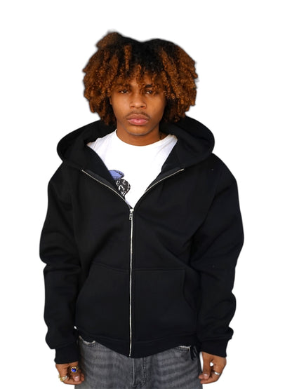 Black Zip Up Hoodie