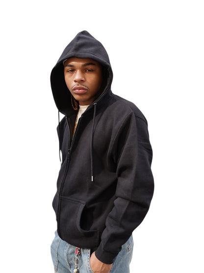 The End Black Zip Up Hoodie