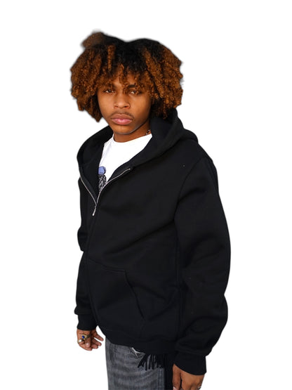 Black Zip Up Hoodie