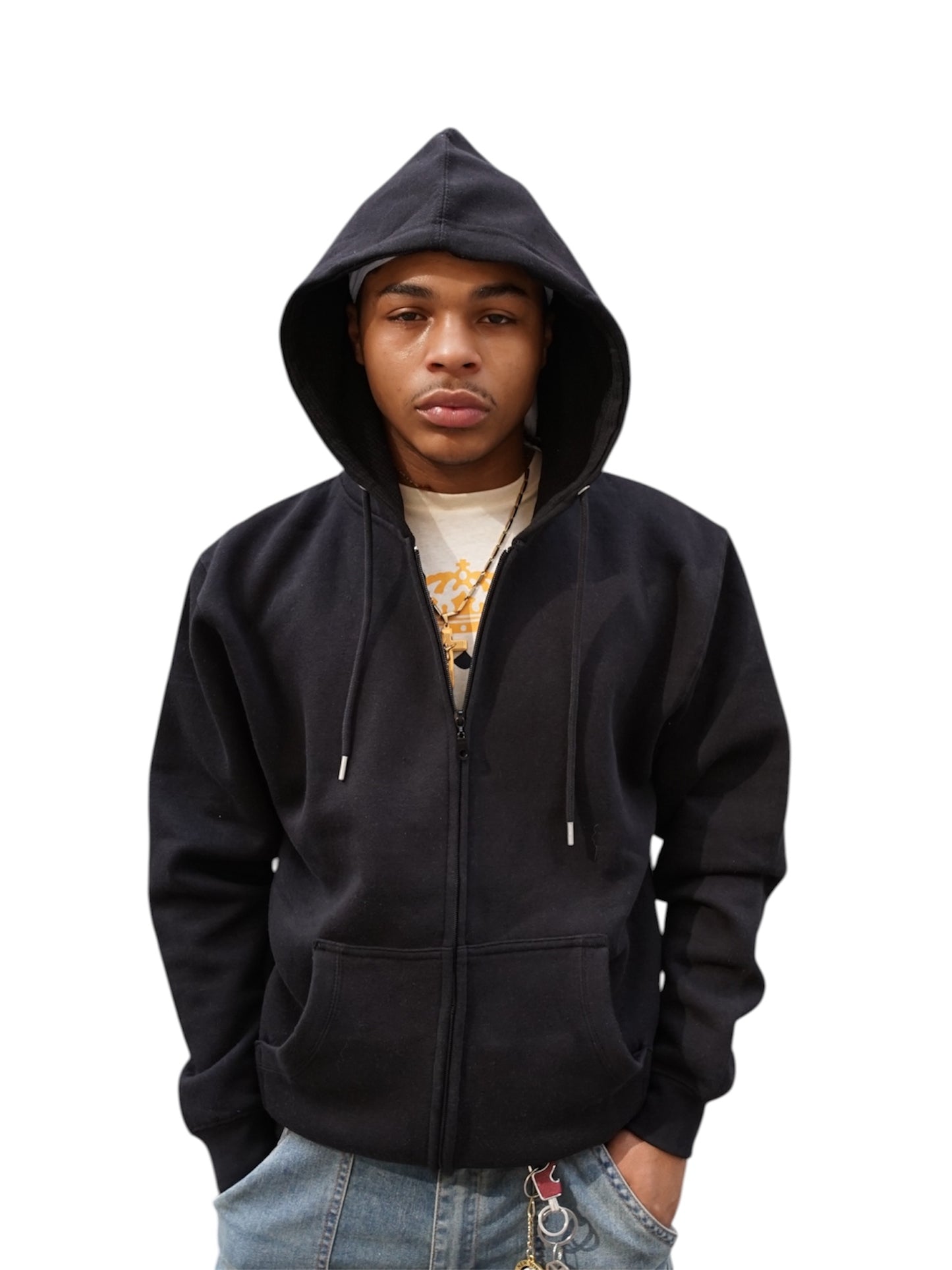 The End Black Zip Up Hoodie