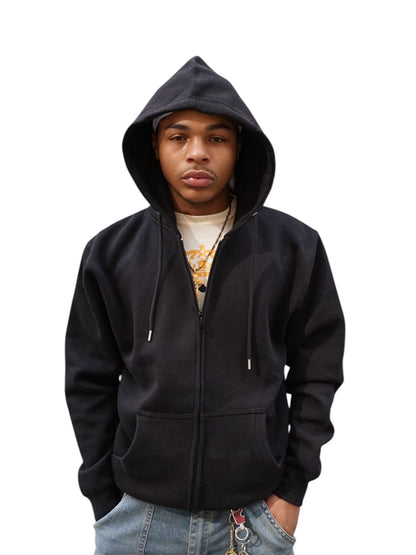 The End Black Zip Up Hoodie