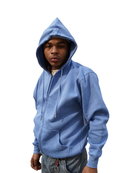The End Blue Zip Up Hoodie