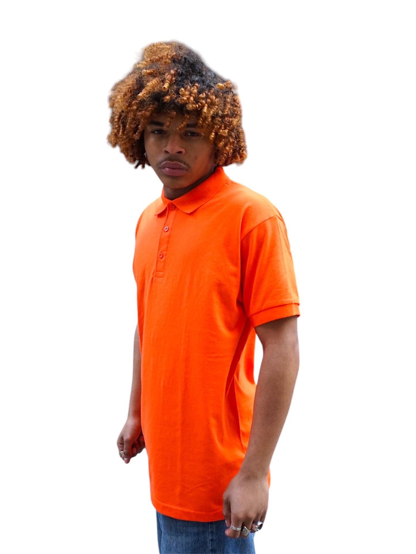Gildan Orange Polo Shirt