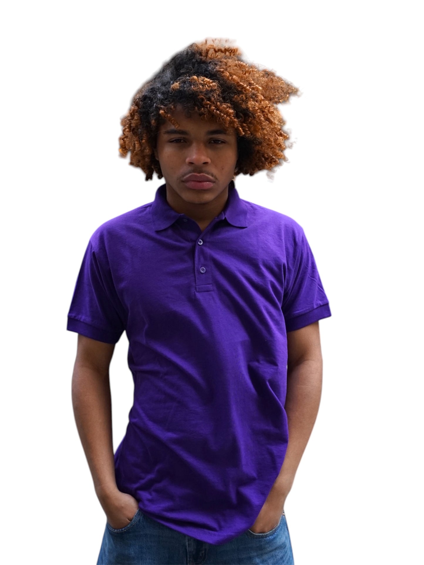 Gildan Purple Polo Shirt