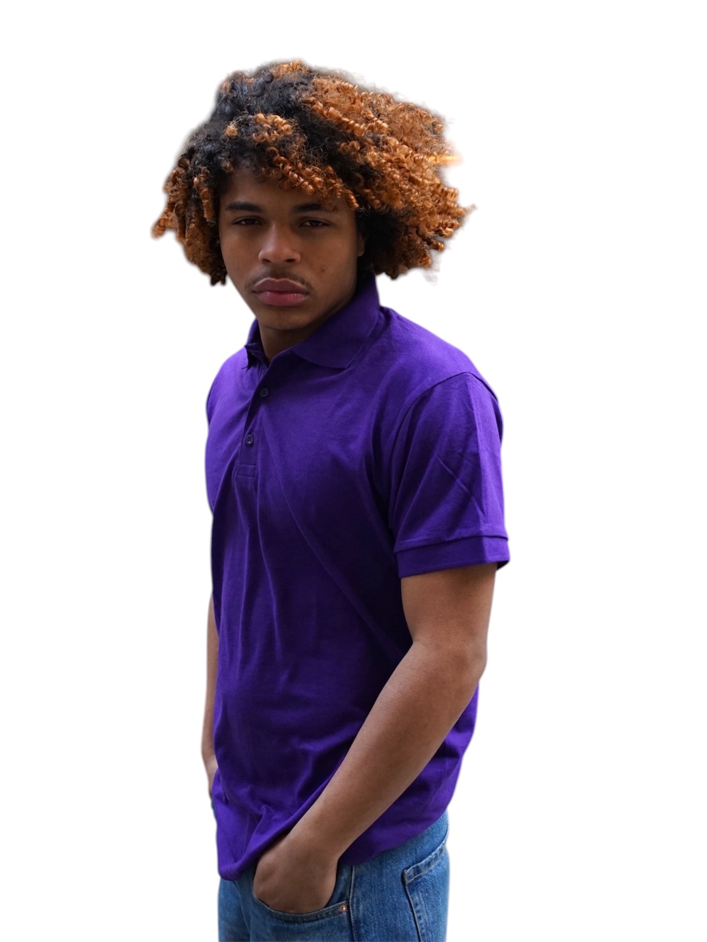 Gildan Purple Polo Shirt