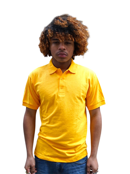 Gildan Yellow Polo Shirt