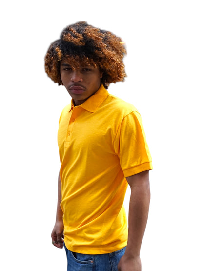Gildan Yellow Polo Shirt