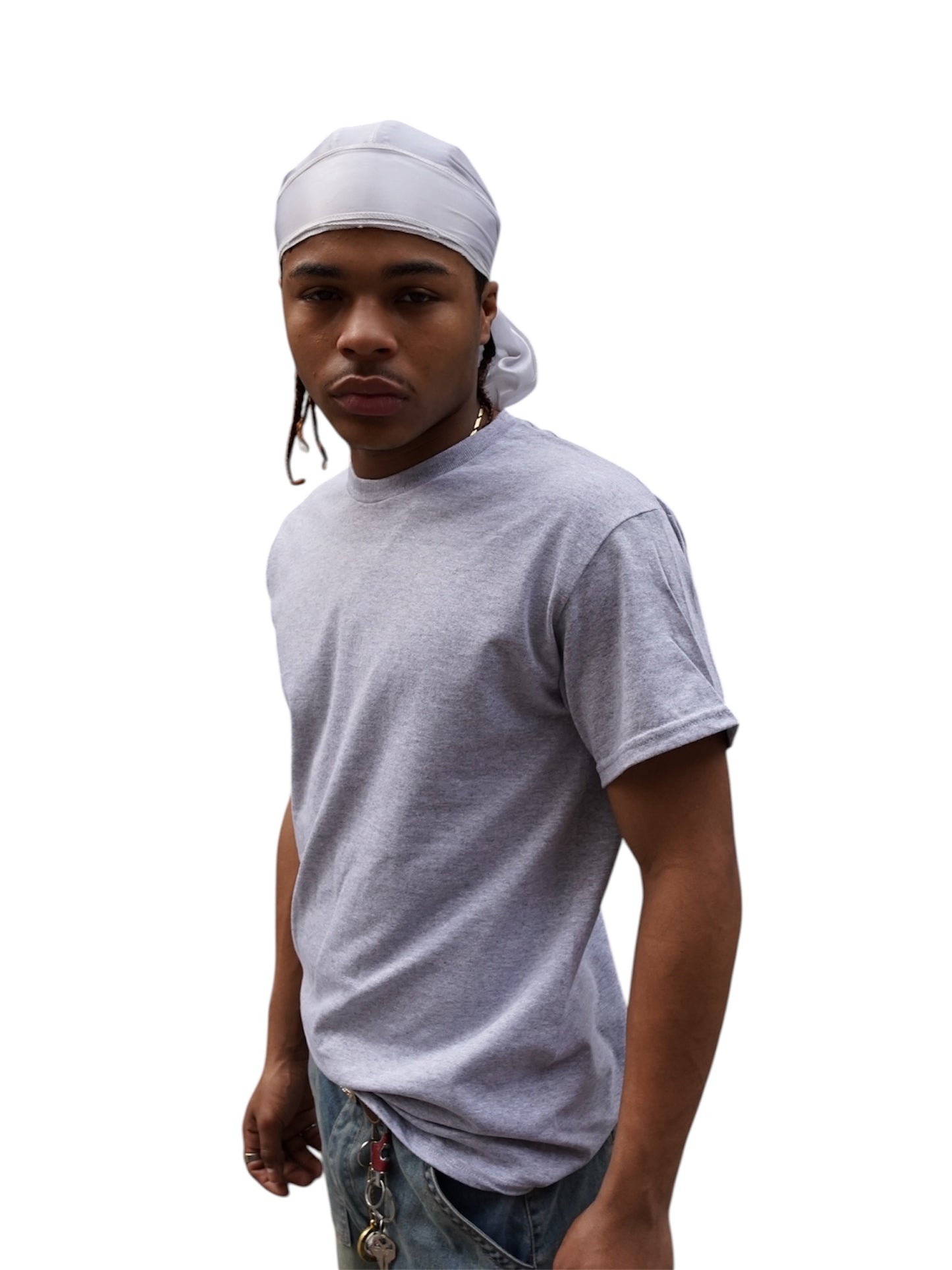 Shaka Wear Unisex Max Heavyweight Light Grey T-shirt