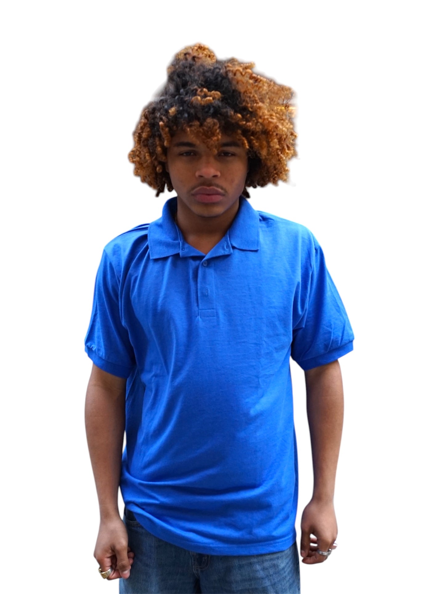 Gildan Blue Polo Shirt