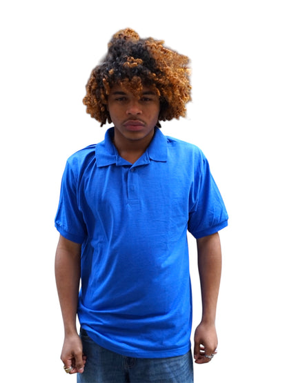 Gildan Blue Polo Shirt