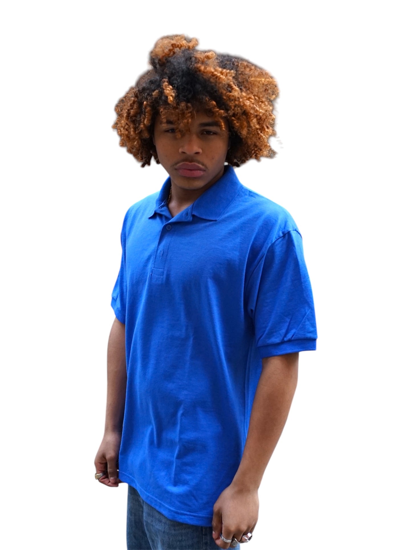 Gildan Blue Polo Shirt
