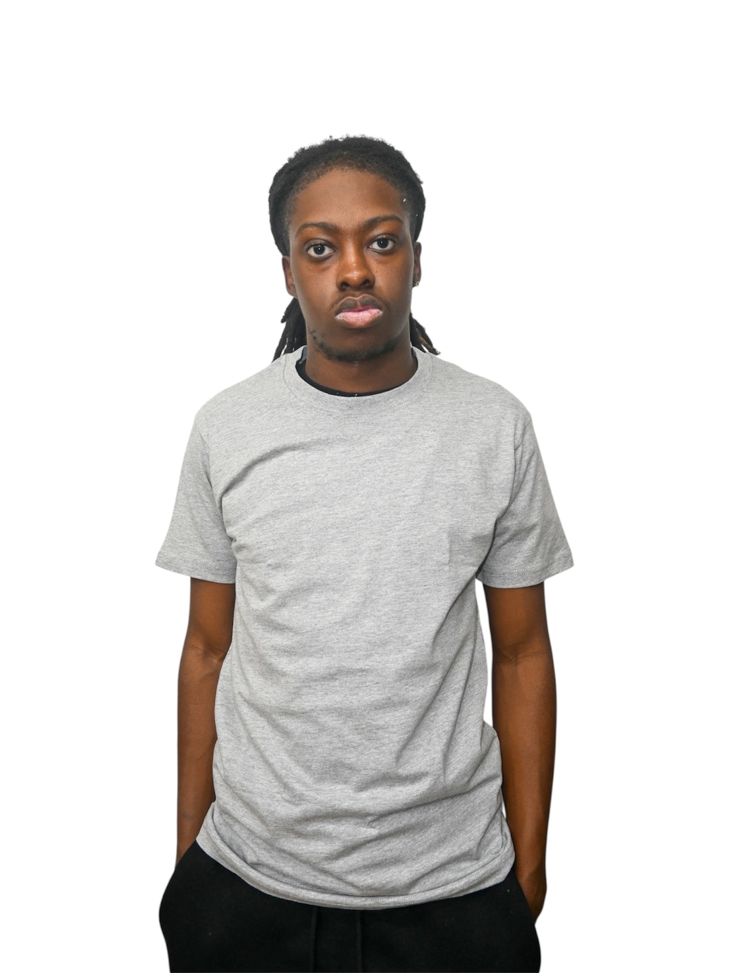 The End Grey Cotton T-shirt