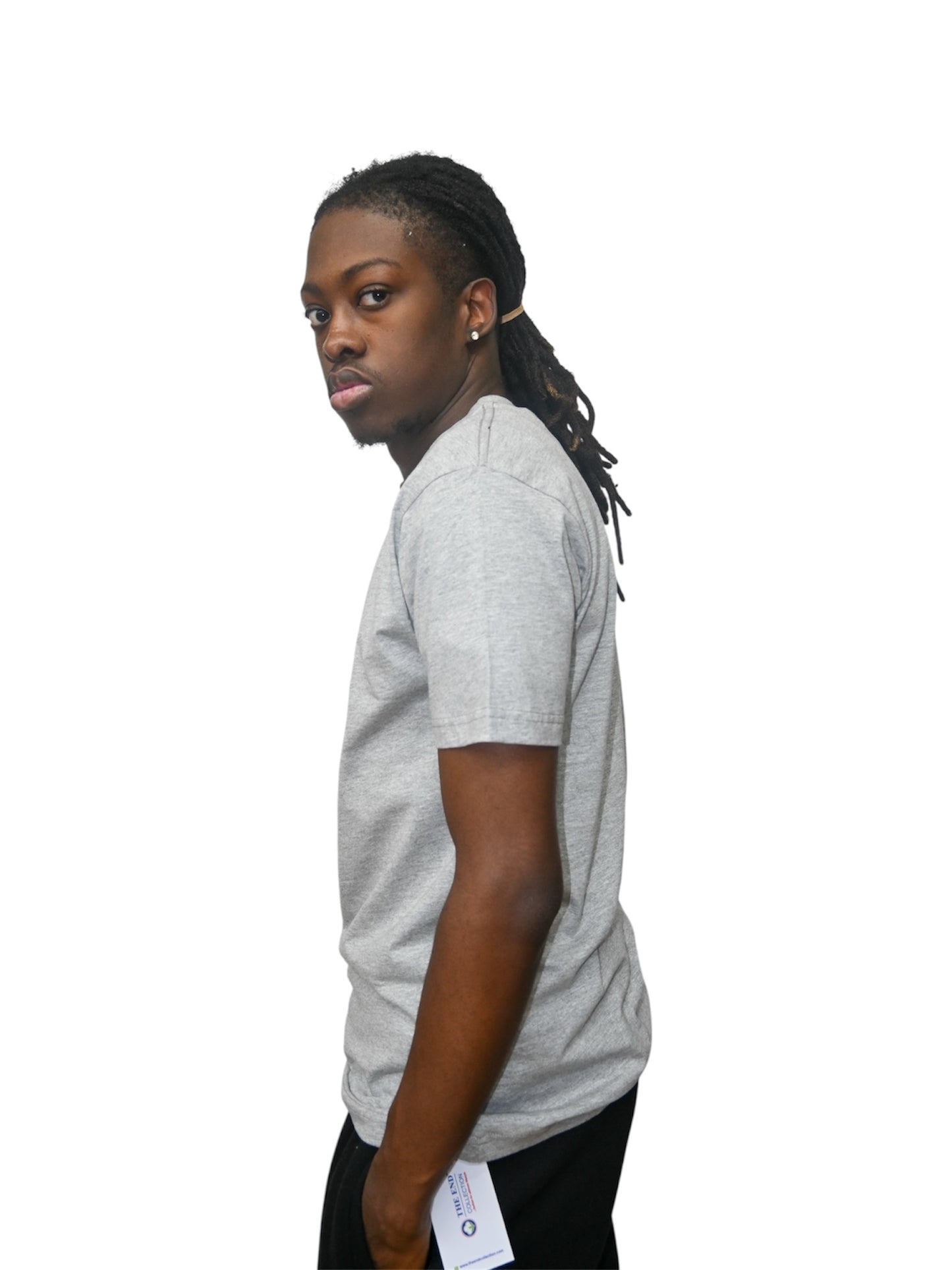 The End Grey Cotton T-shirt
