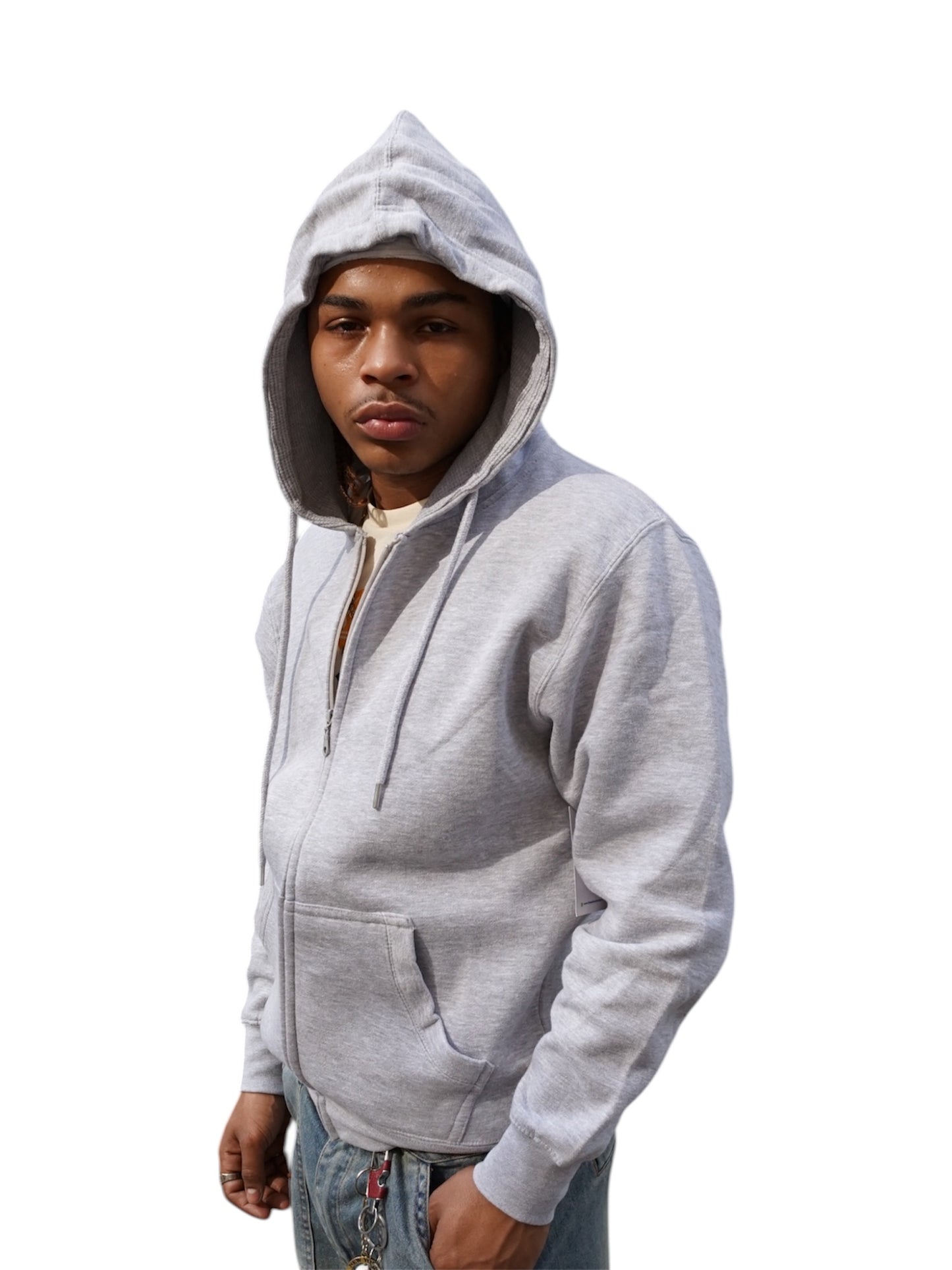 The End Grey Zip Up Hoodie