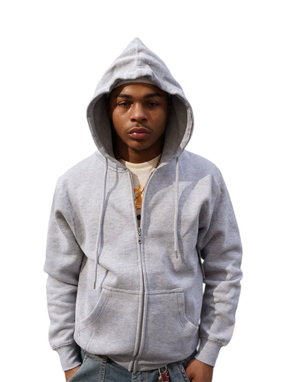 The End Grey Zip Up Hoodie