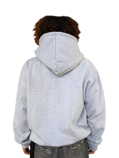 Grey Zip Up Hooide
