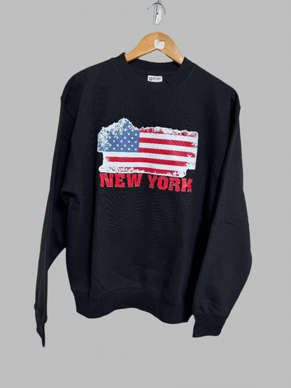 New York USA flag Sweatshirt