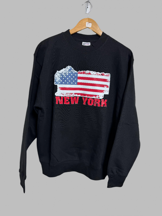 New York USA flag Sweatshirt