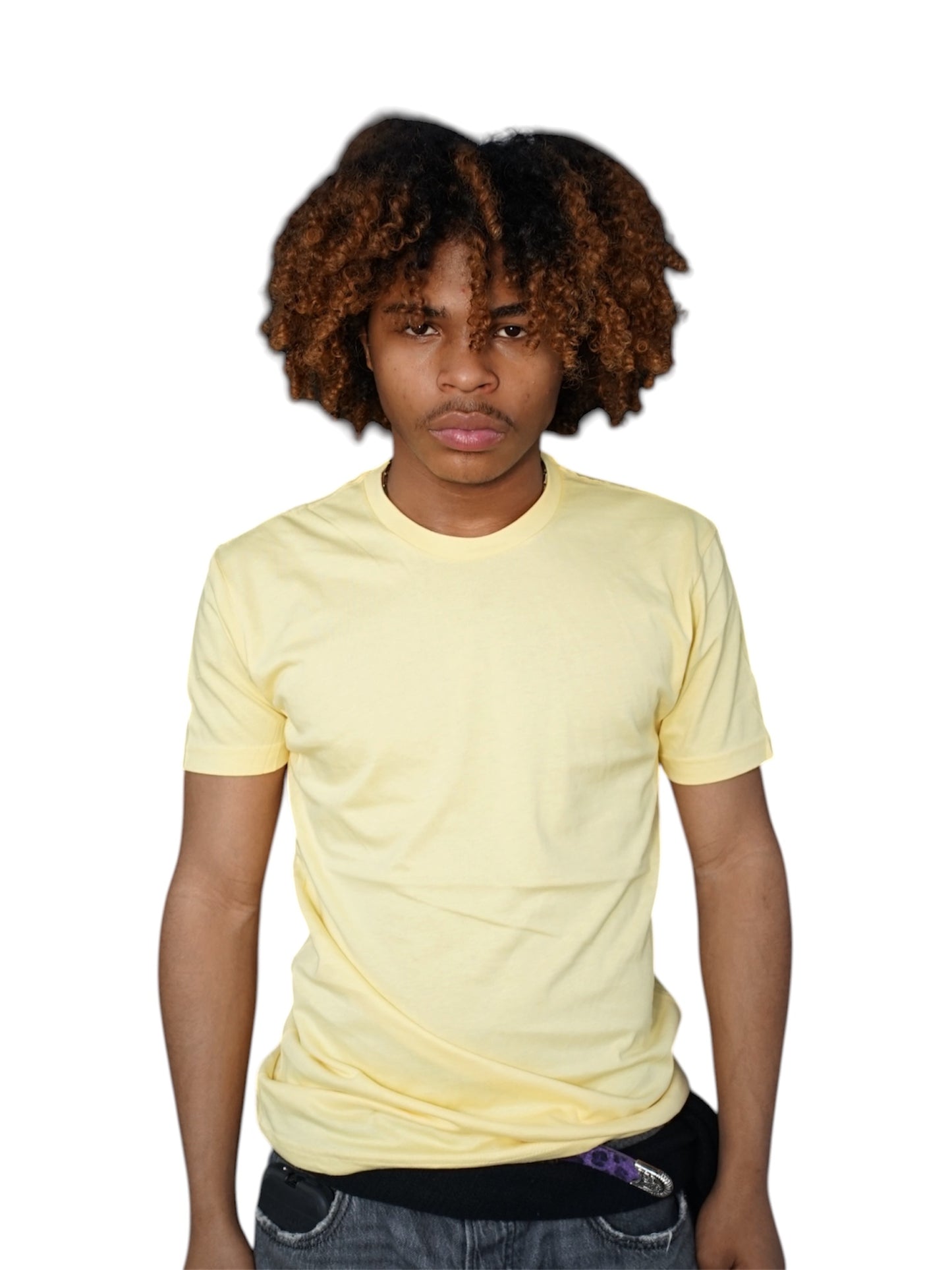 Next Level Tshirt Light Yellow