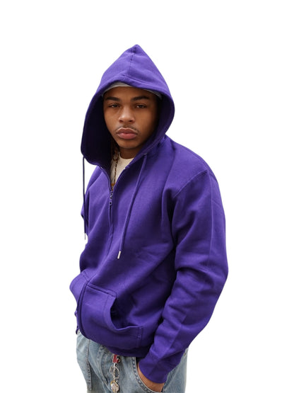 The End Purple Zip Up Hoodie