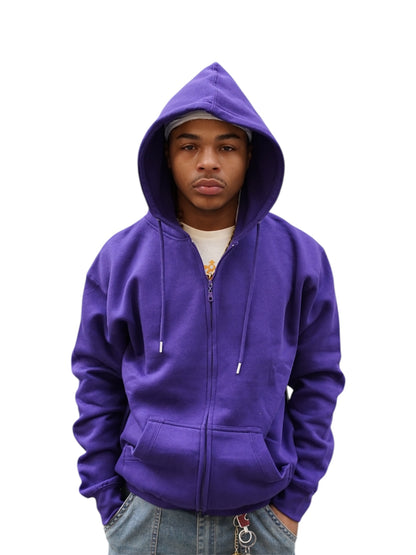 The End Purple Zip Up Hoodie