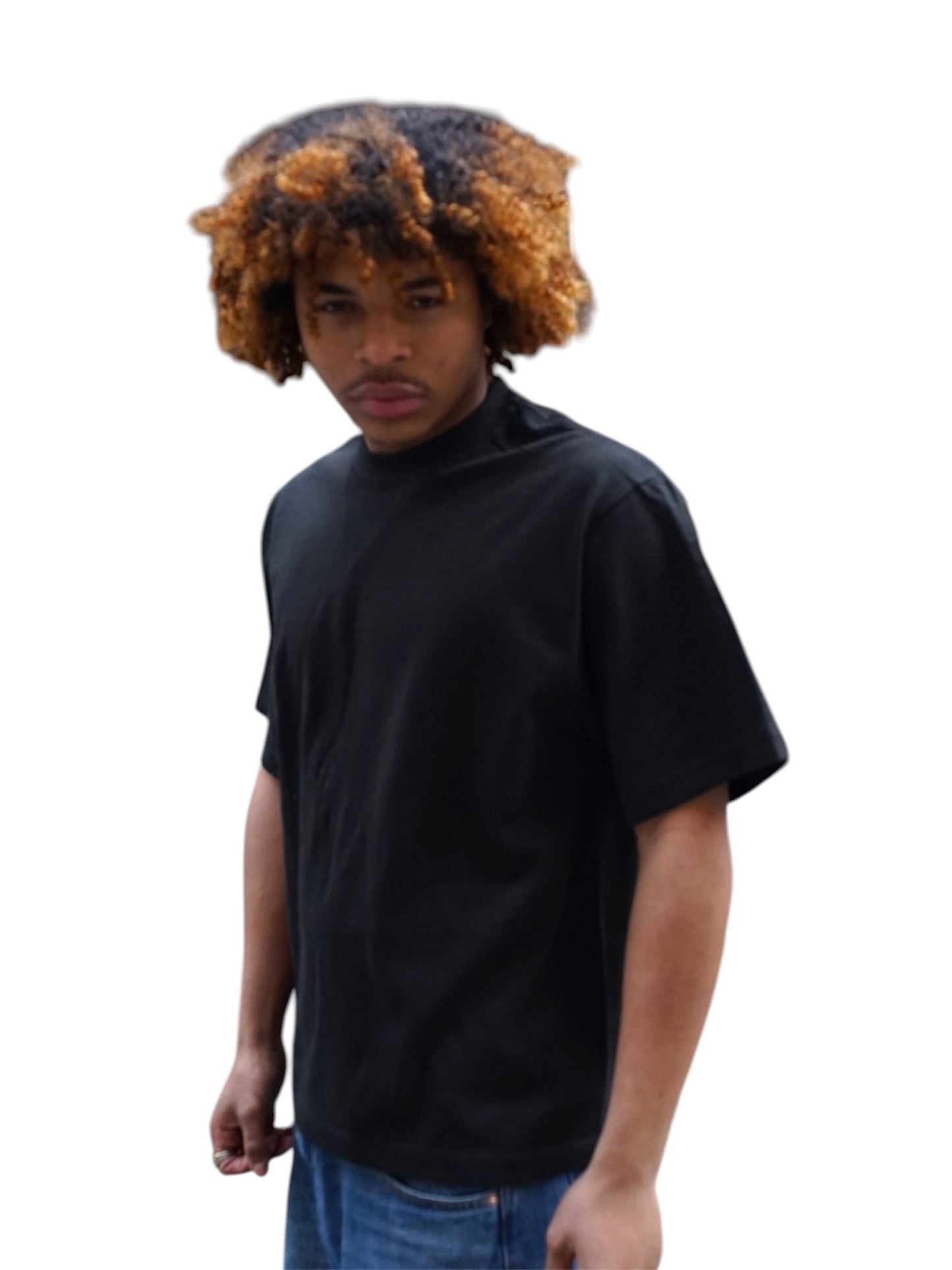 Shaka Wear Unisex Cropped Black T-shirt