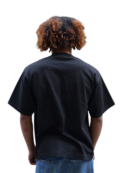 Shaka Wear Unisex Cropped Black T-shirt