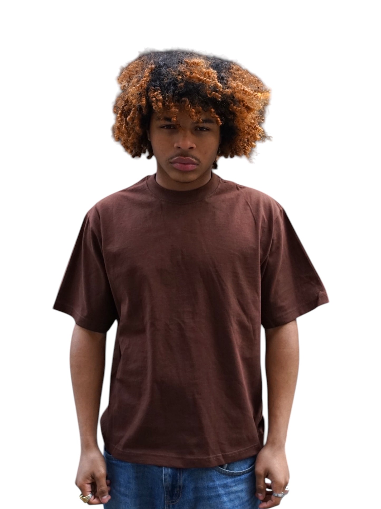 Shaka Wear Unisex Cropped Brown T-shirt