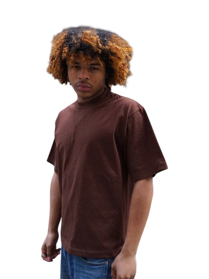 Shaka Wear Unisex Cropped Brown T-shirt