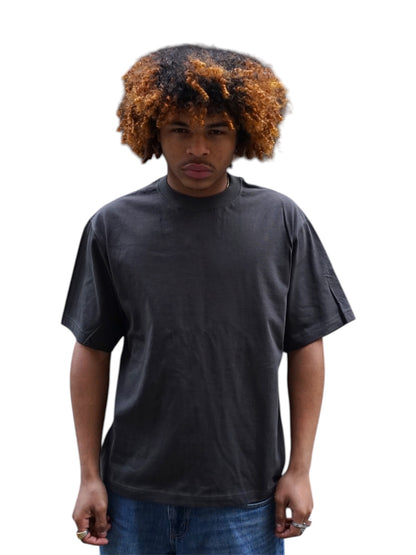 Shaka Wear Unisex Cropped Charcoal T-shirt