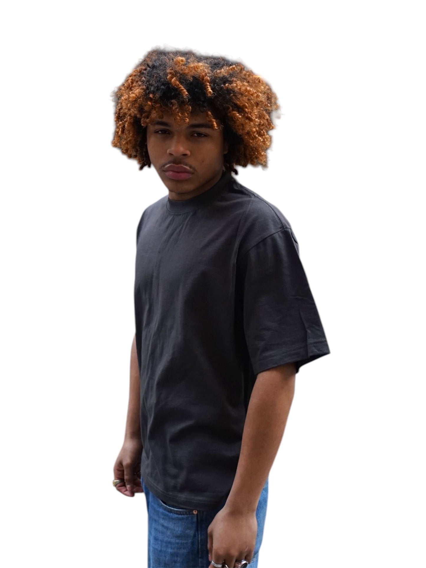 Shaka Wear Unisex Cropped Charcoal T-shirt