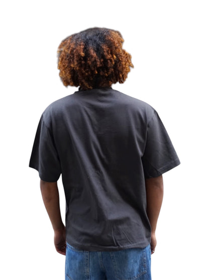 Shaka Wear Unisex Cropped Charcoal T-shirt