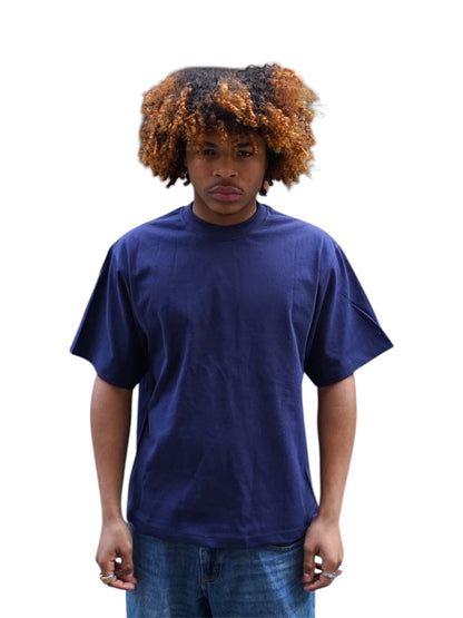 Shaka Wear Unisex Cropped Navy T-shirt