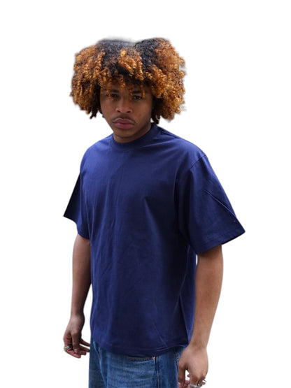 Shaka Wear Unisex Cropped Navy T-shirt