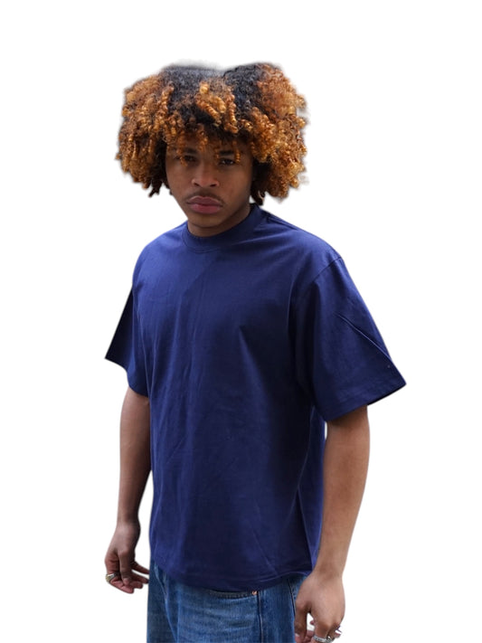 Shaka Wear Unisex Cropped Navy T-shirt