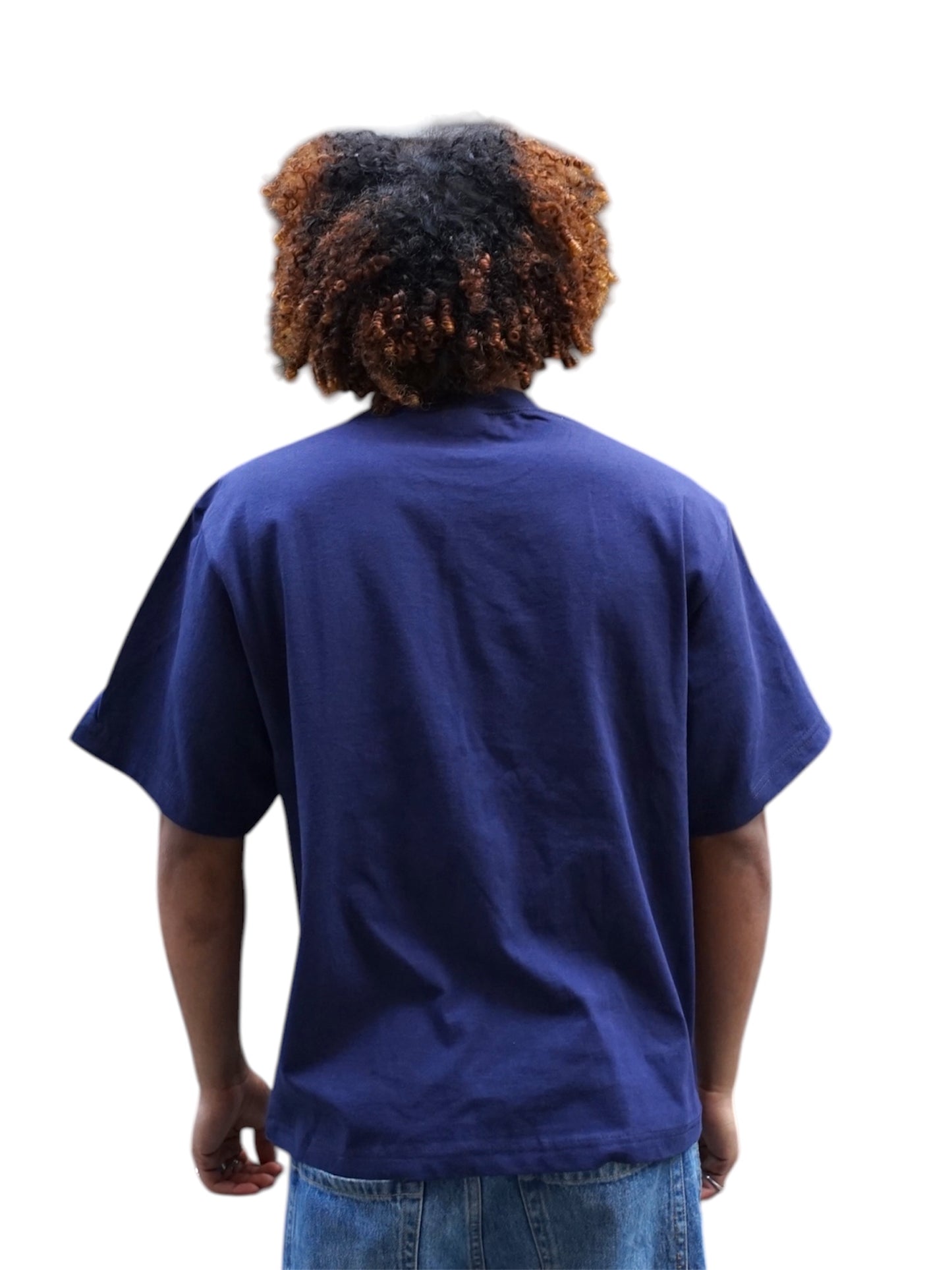 Shaka Wear Unisex Cropped Navy T-shirt