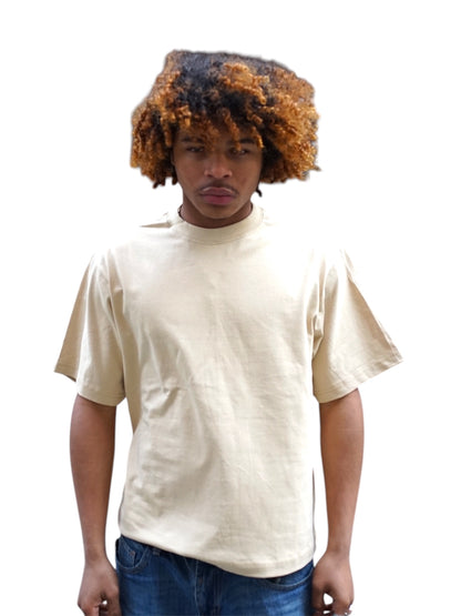 Shaka Wear Unisex Cropped Tan T-shirt