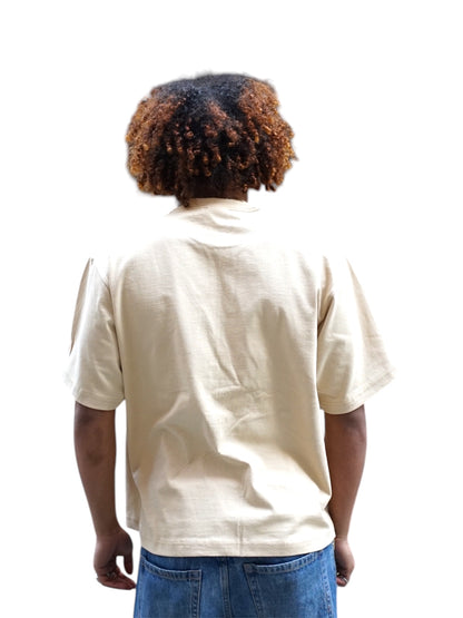 Shaka Wear Unisex Cropped Tan T-shirt