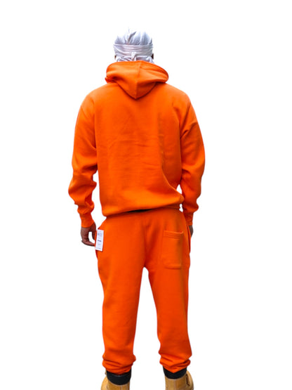 Orange Sweatsuite Set