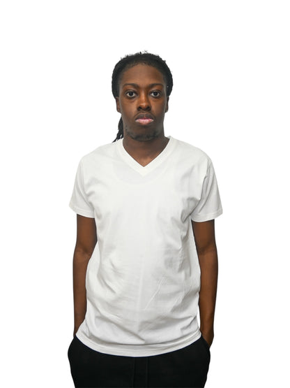 The End White V-Neck T-shirt